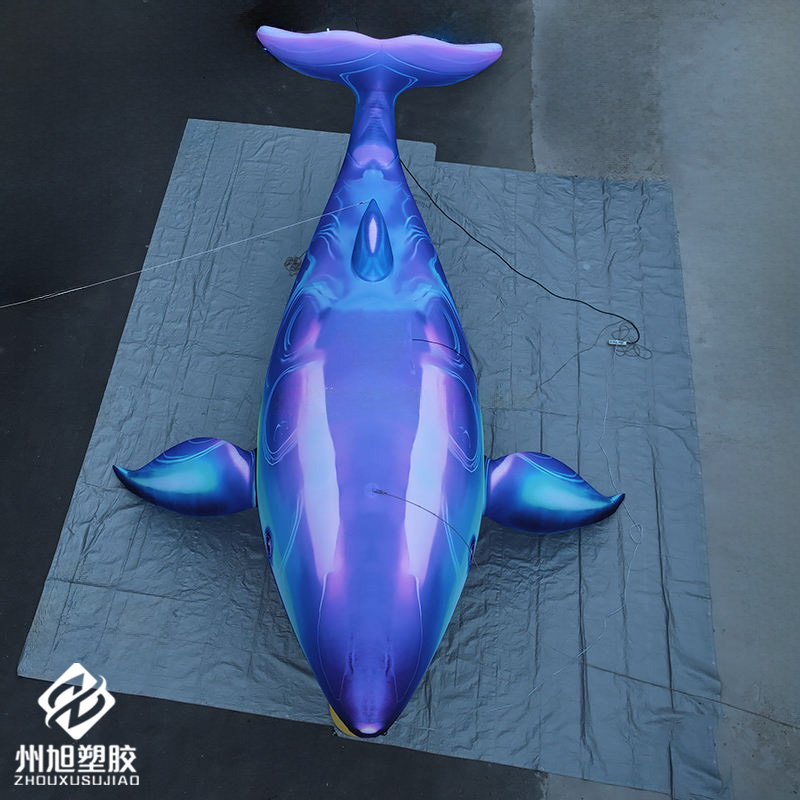 Inflatable blue whale, used as - Aquarium Marine Blue recension och pris
