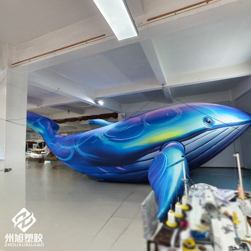 Inflatable blue whale, used as - Aquarium Marine Blue recension och pris