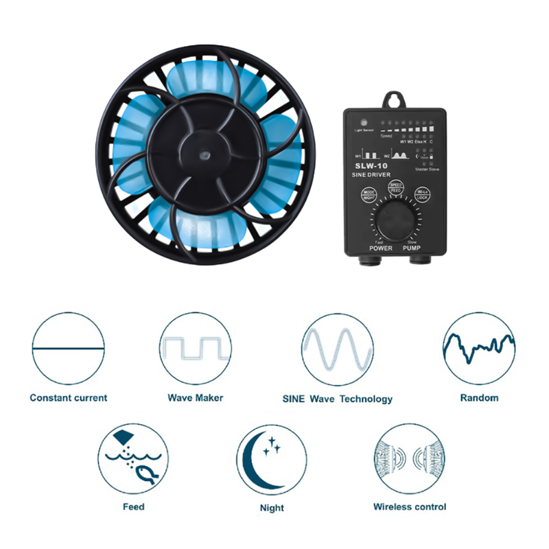 Jebao Jecod SLW Series Manual  - Marine Aquarium Wave Maker recension och pris