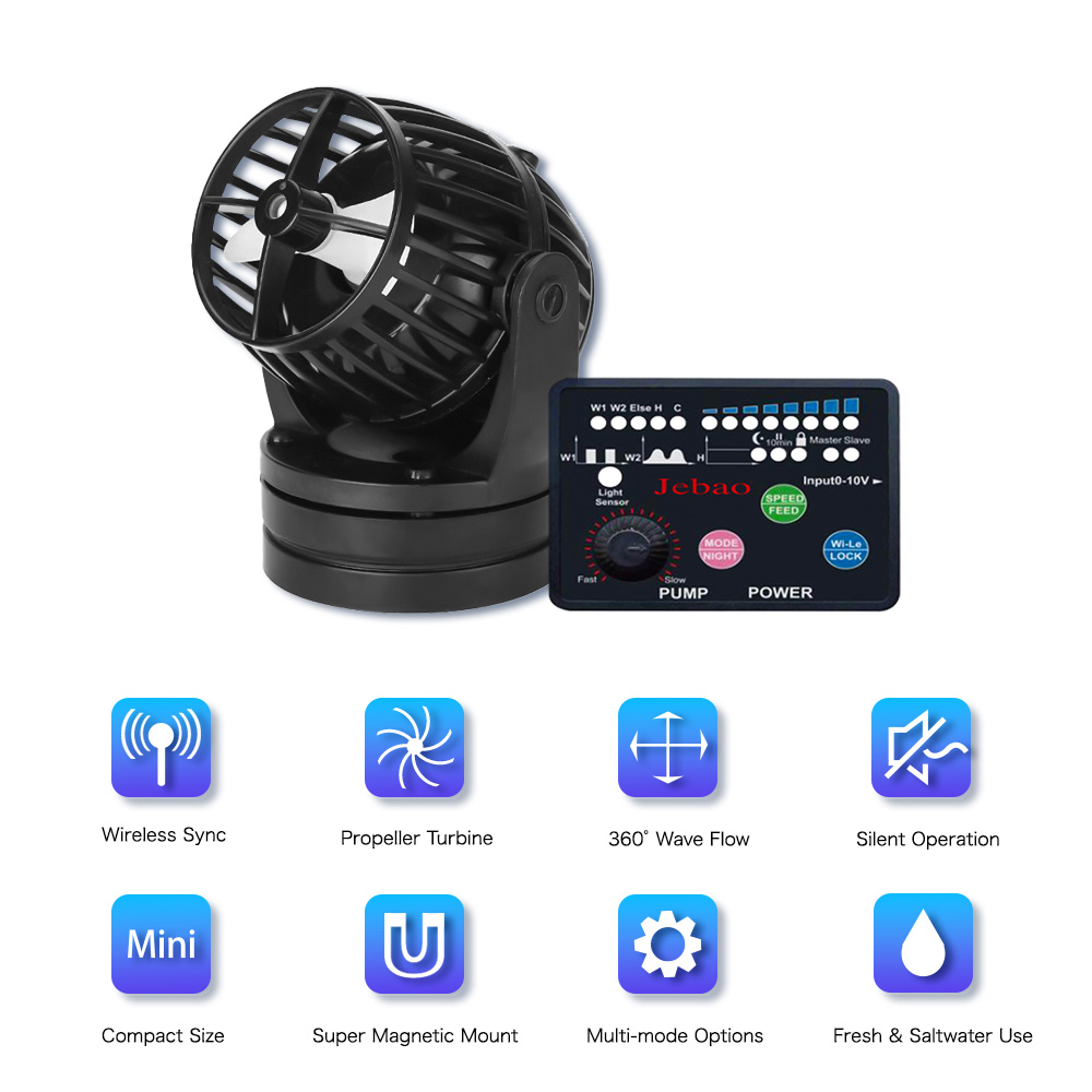 Jebao Jecod SW-2 SW-4 SW-8 SW- - Marine Aquarium Wave Maker recension och pris