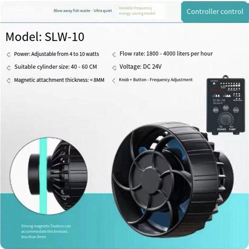 A23P SLW10 Wavemaker Silent Wa - Marine Aquarium Wave Maker recension och pris
