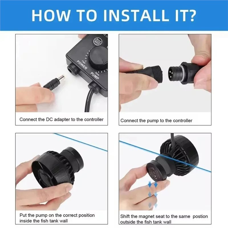 A23P SLW10 Wavemaker Silent Wa - Marine Aquarium Wave Maker recension och pris