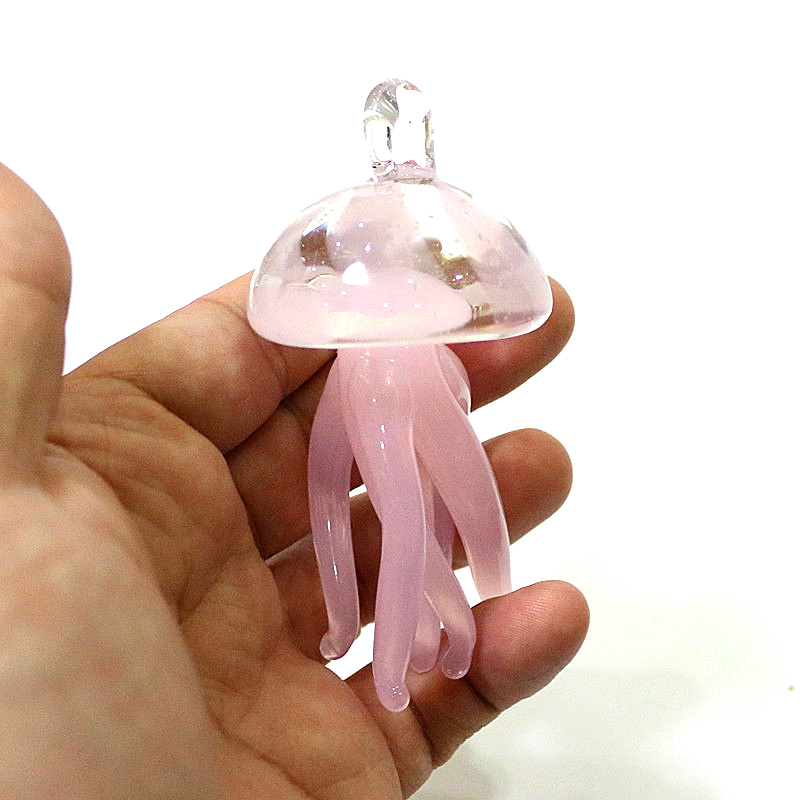 Pink Jellyfish Glass Pendant C - Marine Life Aquariums recension och pris
