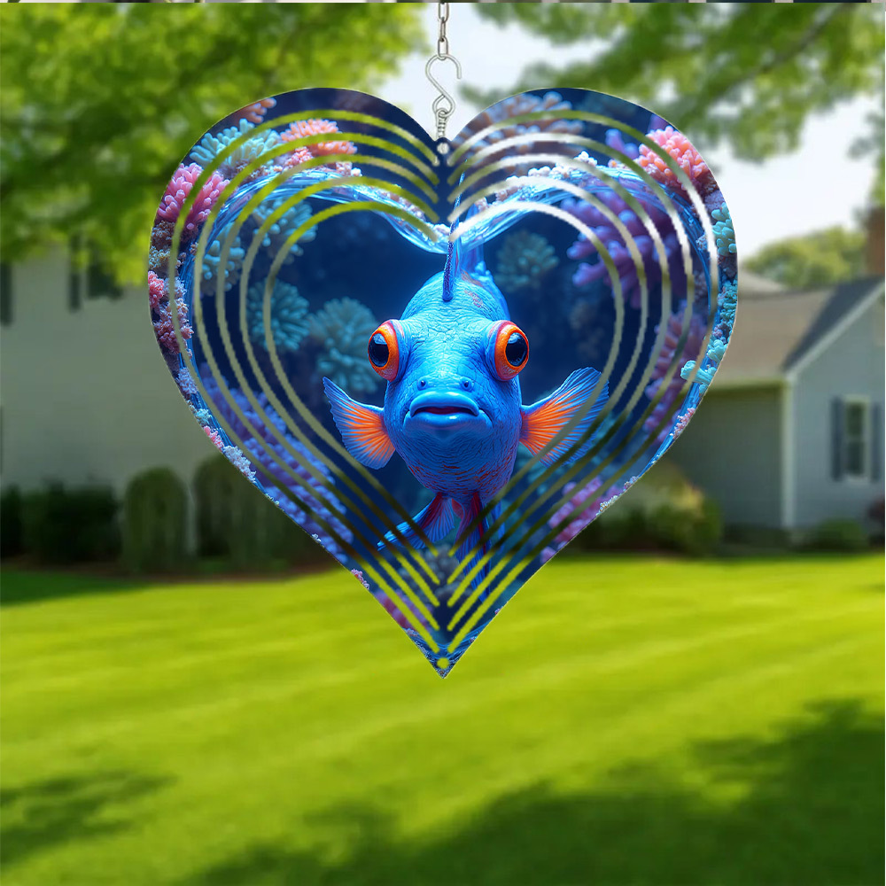2D Flat, 1pc Bohemian Blue Man - Aquarium Marine Blue recension och pris