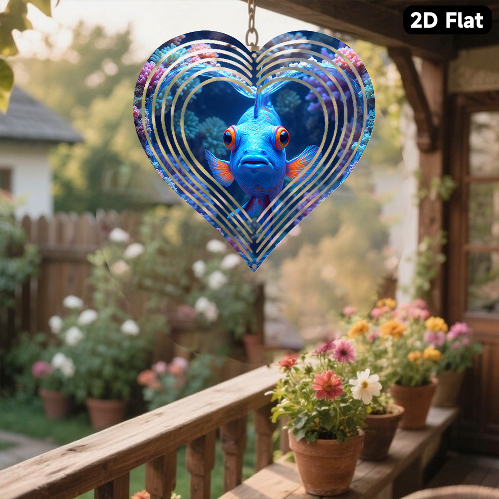 2D Flat, 1pc Bohemian Blue Man - Aquarium Marine Blue recension och pris